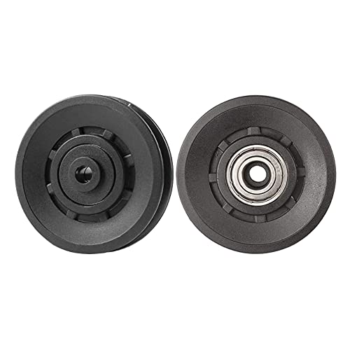 High-Strength Fixed Bearing Pulley Wheel Fitness Cable Machine Build DIY Soundless Pulleys Lifting Rope Guide Loading 441lb