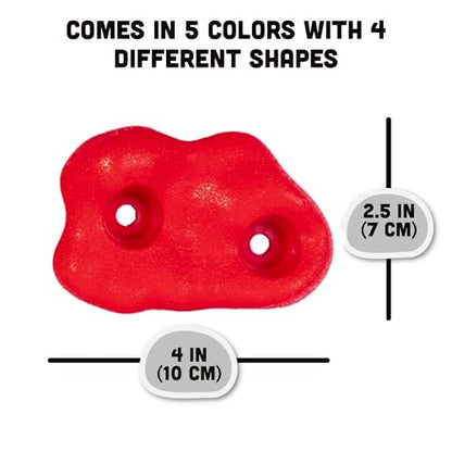 Squirrel Products Rock Climbing Holds for Kids, Deluxe Extra Large Climbing Rocks with Mounting Hardware - DIY Rock Wall Indoor & Outdoor Playground Accessories Wall Climbing Kit - Ages 3+ - style: 20 Pack with Patented Safety Plugs