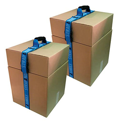 6' Carry Strap with Handle | 2-Pack | Adjustable Belt | Easy, Safe, Secure, Lifting, Moving, Carrying Heavy Boxes, Groceries | Best Luggage Strap (Strap-A-Handle 2 Pack - 6ft. Length, 40lb. Capacity) - color: 6' Length, 40lb. capacity - 2 Pack