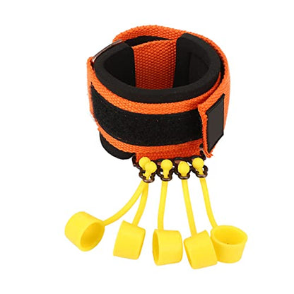 ZJchao Finger Extension Trainer, Silicone Band with Hook and Loop Fastener for Hand Rehabilitation, Wrist and Finger Exercise, Grip Strength Training