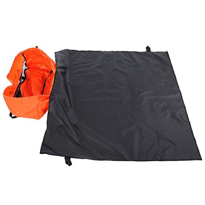 Rock Climbing Rope Bag portable Foldable climbing bag with Large Rope Tarp and Adjustable Shoulder Straps Waterproof Large Capacity Backpack ultralight Outdoor Hike Gear Equipment (orange)