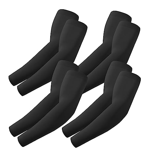 ROXUN Arm Sleeves Cooling UV Sun Protection Sport Compression for Men Women | UPF50,Seamless cover arms,Tattoo-covering,Lightweight & breathable,daily wear,Outdoor work,Basketball Baseball,Mangas - color: 4 Black