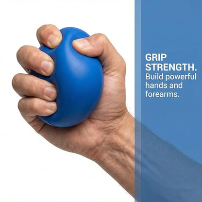Hand Exercise Grip Ball, Finger Strengthener, Wrist and Hand Training Tool for Sports and Fitness - color: Blue