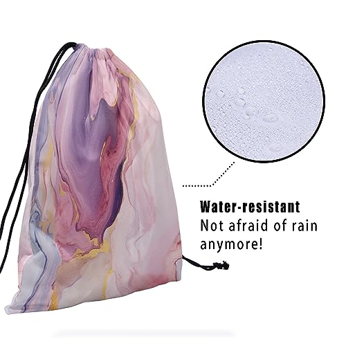 Gymnastics Grip Bag for Gymnasts Gymnastic Drawstring Bag Gym Athlete Bag - color: Pink Purple Marble, size: 9.25" x 12" (Pack of 1)