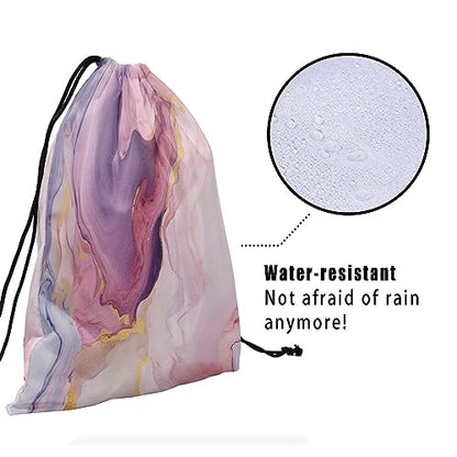 Gymnastics Grip Bag for Gymnasts Gymnastic Drawstring Bag Gym Athlete Bag - color: Pink Purple Marble, size: 9.25" x 12" (Pack of 1)