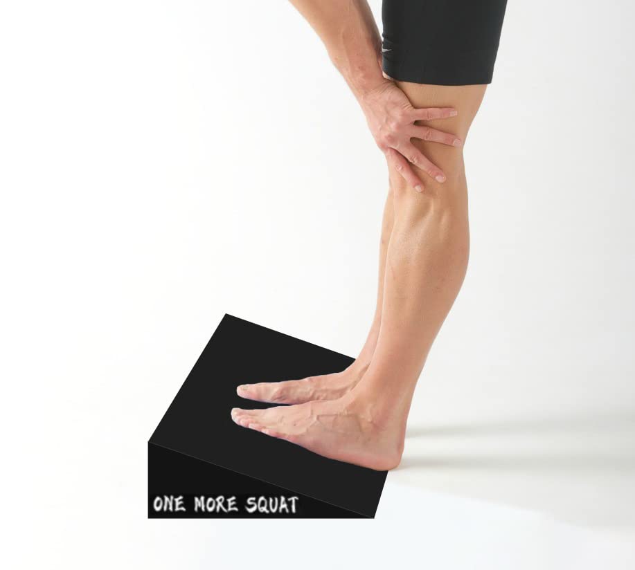 Slant Board for Weightlifting and Calf Stretching - Non-Slip Heel Elevated Squat Wedge Block - style: freestyle