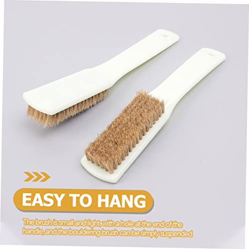 DECHOUS Bouldering Brush Set 2pcs Stone Cleaning Brush for Indoor Rock Climbing Ergonomic Handle for Chalk Cleaning
