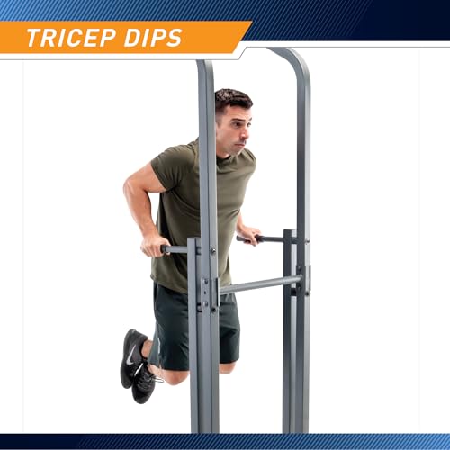 Marcy Multi-Functional Power Tower Home Gym for Strength Trainings - color: Power Tower - Black