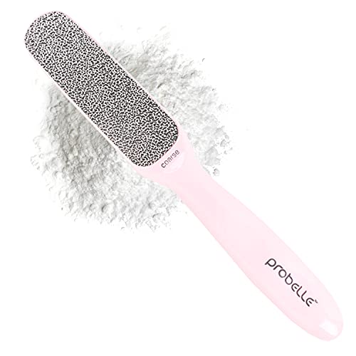 Probelle Double Sided Multidirectional Nickel Foot File Callus Remover - Immediately Reduces calluses and Corns to Powder for Instant Results, Safe Tool (Pink) - color: Pink