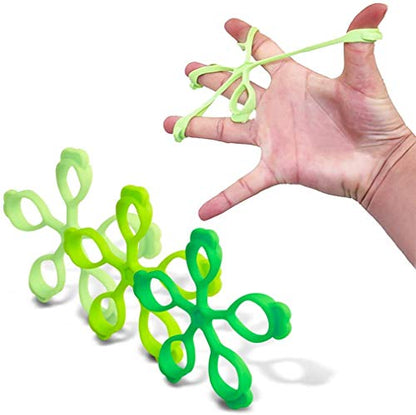 3PCS Finger Stretcher Resistance Bands Strength Trainer for Forearm Exercise Guitar Finger Strengtheners Rock Climbing 6.6 8.8 11 Pounds - color: style 2-2