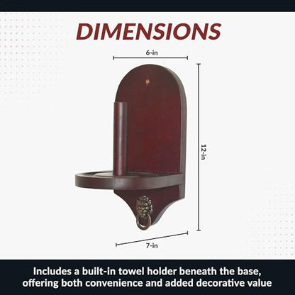 Hathaway Premier Cone Chalk Holder - color: Mahogany Finish