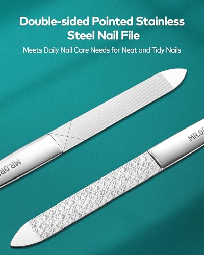 MR.GREEN 6-in-1 Nail Clippers Manicure Set Pedicure Kit for Men and Women | German Stainless Steel, Professional Finger & Toe Nail Clippers, Simplified & Practical Grooming Kit, Exquisite Leather Case - size: 6 in 1