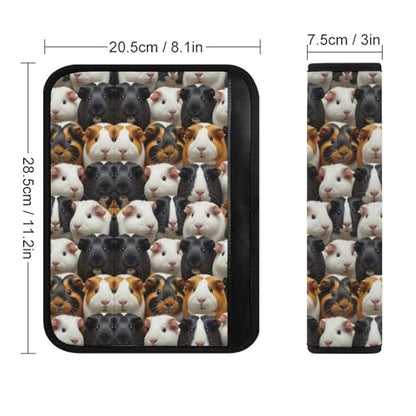 2 Pack Guinea Pigs Seat Belt Shoulder Pad Universal Soft and Comfortable Shoulder Protector for Kids, Most Cars, Pressure Relief - color: Pattern 428