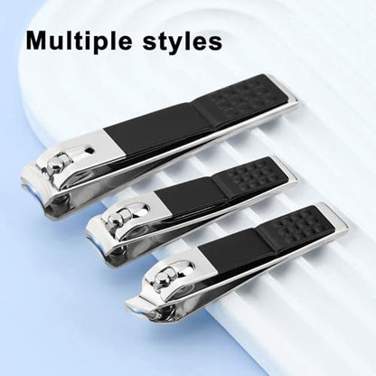 Nail Clippers Set - 4 Pcs Professional Nail Care Kit with Case, Portable Grooming Tool for Men & Women,Great Christmas Gift,Stocking Stuffers Ideal