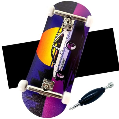 Generic LC Boards Fingerboard 98X34 Complete '86 Graphic Foam Grip Tape, Silver
