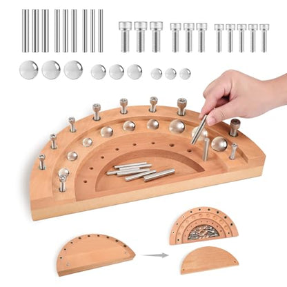 Triceratops Hand Therapy Finger Training Board, Multifunctional Wooden Dexterity Rehabilitation Tool for Stroke Recovery, Hand-Eye Coordination, Fine Motor Skills & Finger Strength Exercise, 27 Holes - style: Multipurpose Wooden Peg board