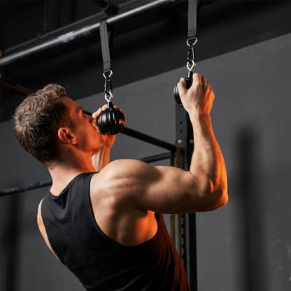 Pull Up Power Balls, Non-Slip Rock Climbing Grips, Hand Exerciser for Chin Up Bar, Kettlebell, Barbell, Home Fitness Training