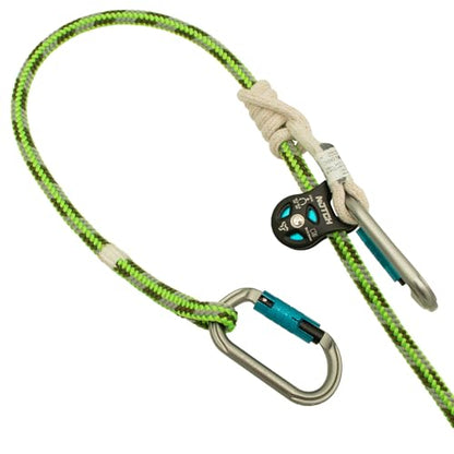Notch Thirty-Three Micro Pulley with Massive MBS: 7,418 lb. (33kN) (100053) | Mid-line attachable with swinging side plates, Use with Lines up to 1/2” (12.9mm)