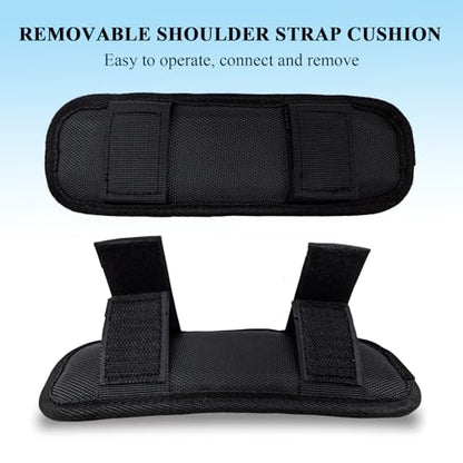Lightweight Shoulder Strap Pad, Soft & Breathable Cushion for Bags | Quick Attach Velcro, Ergonomic Padding Relieves Strain, Backpack Strap Pads for Bag <15 lbs, Ideal for Commute, Travel, 1PCS