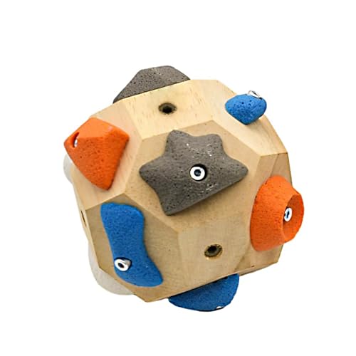 Handcrafted Boulder Block - Boulder Ball for Hand Climbing, 3D Rock Climbing Training Balls with Holds Build Strength and Precision Unique Rock Climb Gift