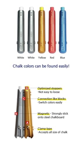 Multi Chalk Holder Pastel Holder 5 pcs Set