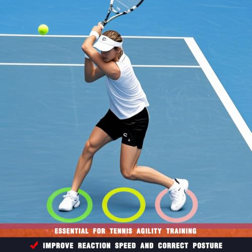 Colorful Anti Slip Safety Agile Ring Speed Ring 3 PCs Speed and Agility Training Equipment Basketball Training Equipment Sports Agility Training Skill Improvement Equipment - color: Blue