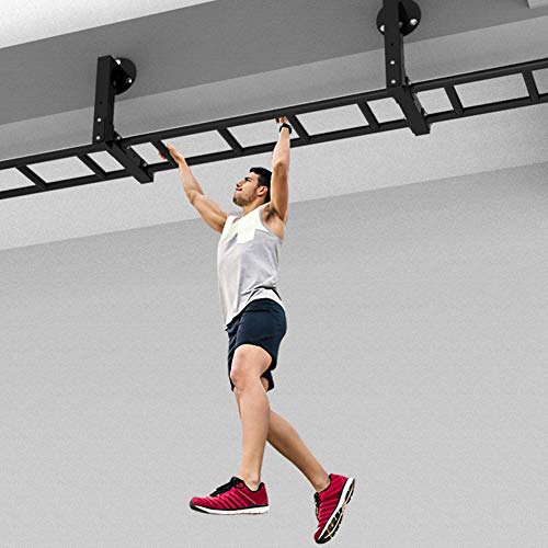 Wall-Mounted Horizontal Bars and Parallel Bars Climbing Frame, Cross-Beam Steel, Exercise Equipment for Home Gym, Safe Load 300KG (Size : Style 2) - size: Style 2
