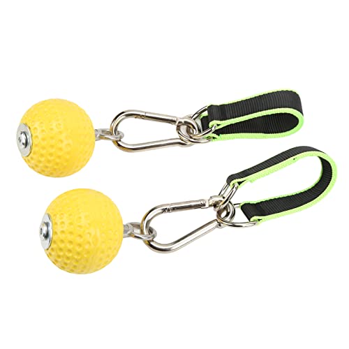 Climbing Pull Up Hand Grips Ball Set, Wireless Arm Strength Training Equipment, Non Slip PU Grip Balls with Webbing Buckle for Rock Climbing, Gym and Home Workouts - size: 72mm model