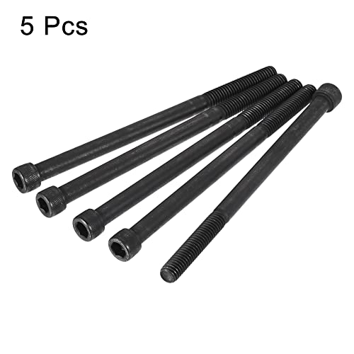 uxcell 3/8-16x6" Hex Socket Head Cap Screw Bolts 12.9 Grade Alloy Steel 5pcs - size: 3/8x6"