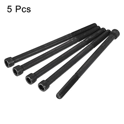 uxcell 3/8-16x6" Hex Socket Head Cap Screw Bolts 12.9 Grade Alloy Steel 5pcs - size: 3/8x6"