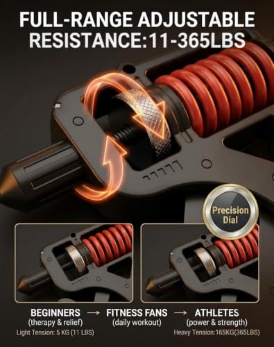 Ergonomic Adjustable H-Grip Hand Trainer | Counting Hand Grip Strengthener for Stress Relief Hand Gripper, Boost Wrist, Forearm & Fingers - color: Electronic counting-A