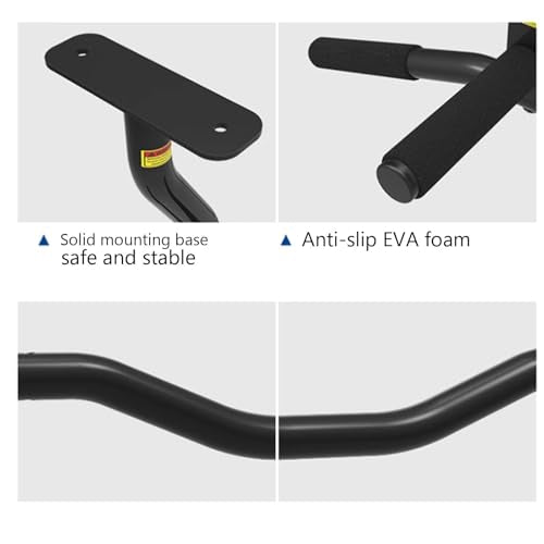 Joist Mount Pull Up Bar, Ceiling Mount Pull Up, Strength Training Pull-Up Bars, Bar with Multi-Grip Foam Grip, 40'' Wide, Pull Up Bar for Home Gym,Silver-Bentrod - color: Silver, size: Bentrod