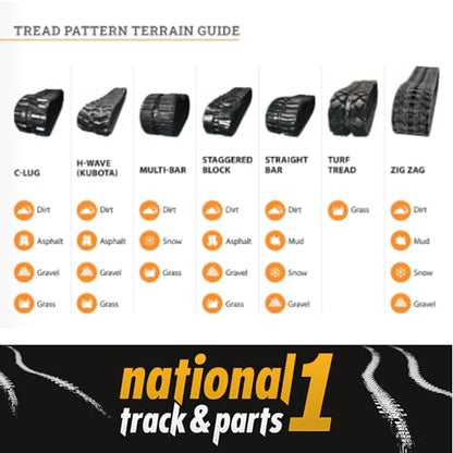 Rubber Track 7" 180 x 72 x 37K Heavy Duty