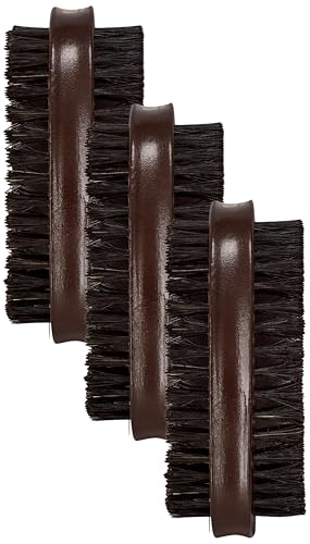 Firstline Wav Enforcer Double-Sided Military Boar Bristle Brush (Pack of 3) - size: 1 Count (Pack of 3)