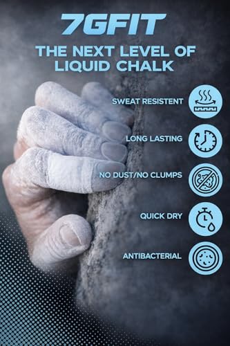Liquid Chalk – Strong Grip Gym Chalk for Weightlifting, Crossfit, Calisthenics & Climbing – Fast Dry, Sweat Resistant Formula for Gym Training & All Sports