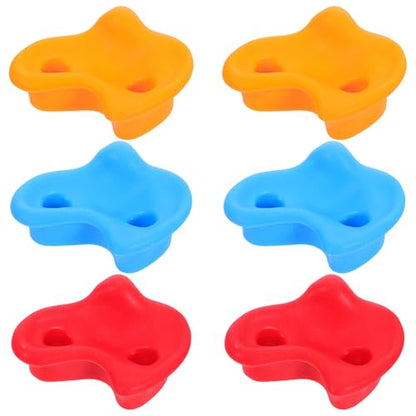 IMIKEYA 6pcs Climbing Grips and Indoor Climbing Wall Holds Set Hand and Foot Holds for ’ Playground and Exercise Walls Indoor Outdoor Use