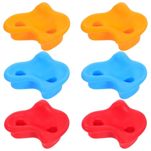 IMIKEYA 6pcs Climbing Grips and Indoor Climbing Wall Holds Set Hand and Foot Holds for ’ Playground and Exercise Walls Indoor Outdoor Use