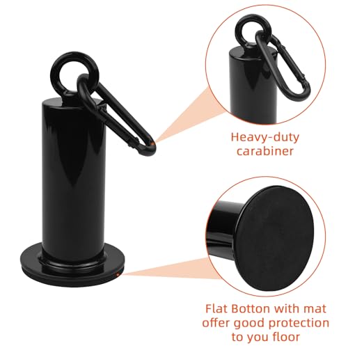 LFJ Weight Loading Pin with Carabiner Fit 2 Inch Olympic Weight Plates for Cable Pulley System LAT Pulldown Home Gym Accessory