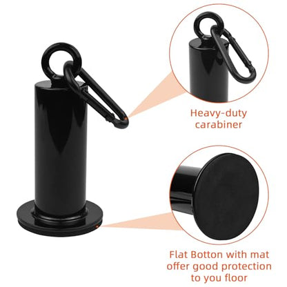 LFJ Weight Loading Pin with Carabiner Fit 2 Inch Olympic Weight Plates for Cable Pulley System LAT Pulldown Home Gym Accessory
