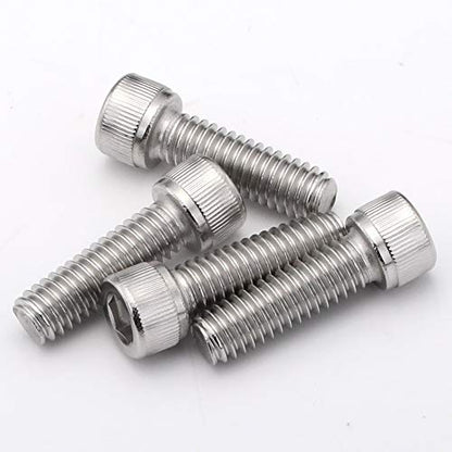 1/4-20 x 1/2", 5/8", 3/4", 7/8", 1" Socket Head Cap Screws, Stainless Steel 18-8 (304), Bright Finish, Fully Threaded, Allen Hex Drive, 50 PCS - size: 1/4-20 x 1/2", 5/8", 3/4", 7/8", 1" (50 PCS)