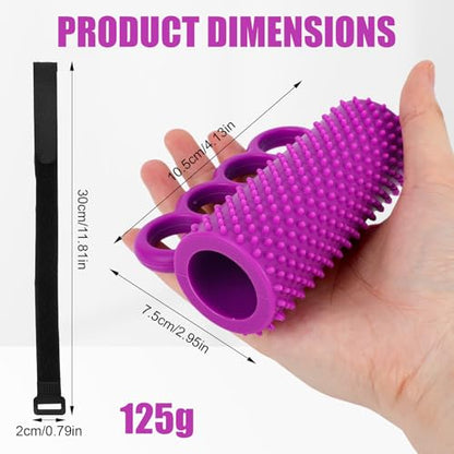 Hand Grip Strengthener, Finger Exerciser Squeeze Ball Weak Hand Strengthening Devices for Elderly Seniors Musicians Athletes Muscles Trainer Massage