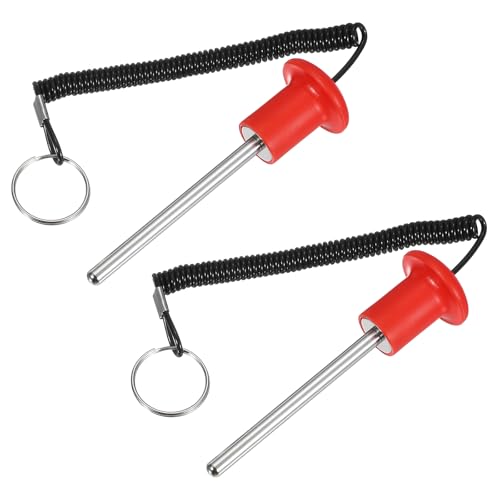 Gym Pin Weight Stack Pin Strength Training Lifting Equipment Replacement with Pull Rope Fitting for Home Gym - color: Red, size: 0.3 x 3.9 Inch