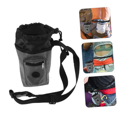 Climbing Chalk Bag Oxford Cloth Chalk Bag for Bouldering Waist Strap and Zipper Pocket