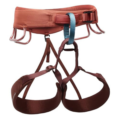 BLACK DIAMOND Women's Momentum Rock Climbing Harness, Adjustable Loops - color: Baja Sunrise, size: SM (28-31" Waist)