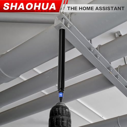 9/16"(14mm) Nut Driver 6" 8" 12", Deep Nut Runner Hollow Socket w/ 1/4" Hex Shank Adapter, 1/2" Drive 9/16 Socket for Ceiling Long Threaded Rod Bolts/Ductwork, 3 Length for Overhead Fastening - size: E. 9/16(14mm) 6" 8" 12"