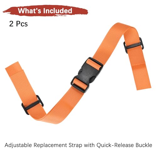 Backpack Chest Strap Adjustable Sternum Straps Use for Backpack Replacement & Hiking & Jogging - color: Orange