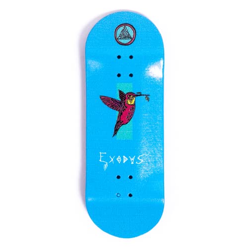 Exodus Deep Concave Fingerboard Deck (Blue Anoixi Bird, 35mm)