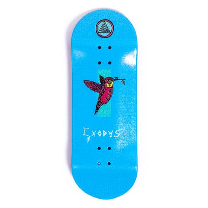 Exodus Deep Concave Fingerboard Deck (Blue Anoixi Bird, 35mm)