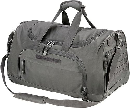 HYKING Gym Bag for Women & Men Tactical Duffle Military Weekender Work Out Lightweight Waterproof Sports Tote Shoe Pocket Gray - color: Gray