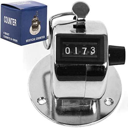 Clicker Counter - Handheld or Mountable with Easy Thumb Tally Button – Click Counter for Sporting Events, Ticket Sales, or Counting People by Stalwart